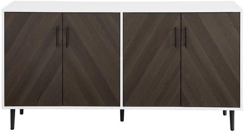 Kitchen Sideboard with 2/4 Doors Antique Cabinet Storage Buffet Suitable for Living Room Kitchen Room Mid-Century Style (Color : D, Size : As Shown) (D As Shown)