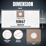 Zoom IMG-1 powertec shop vac bags 12pk Zoom IMG-1 powertec shop vac bags 12pk