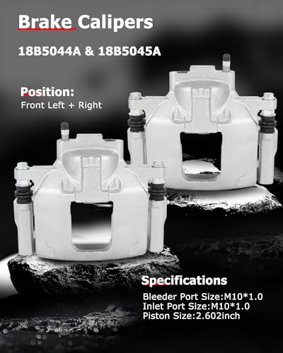 Image of cciyu 18B5044A 18B5045A Front Left & Right Brake Calipers With Bracket For Dodge For Journey 2009-2012