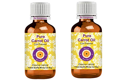 Huile de Carotte Pure Deve Herbes 100ml x 2 Pressée à Froid