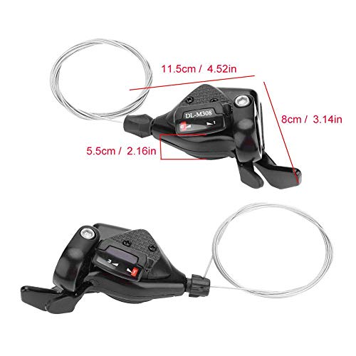 Dilwe Deragliatore per Bicicletta,1 Paio deragliatori per Bici, 3x7 / 8/9 velocità Sinistra/Destra Accessorio Cambio Cambio per Bicicletta
