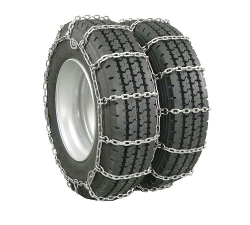 Mytee Products CAM Square Link Dual Snow Tire Chain Compatible w/ 22.5