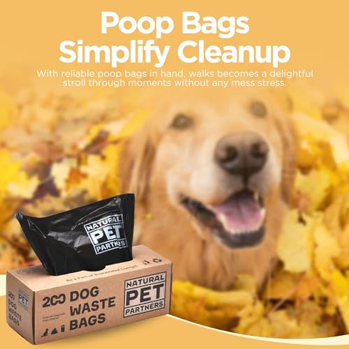 Image of The Original Poop Bags Commercial Bulk Dog Waste Bags, 38% Plant-Based, Flat Header with Pull-Strap, Thick & Leak-Proof, Black, 2000 Count