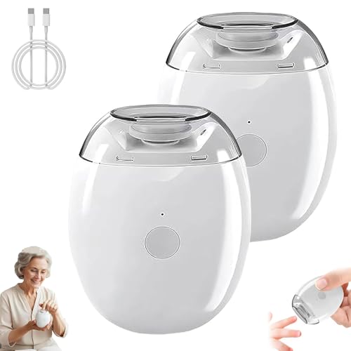 Lime à Ongles Automatique Universelle Pour Adultes, Coupe-Ongles électrique Portable Avec Lumière LED Et 3 Vitesses, Coupe-Ongles Et Polisseuse Automatique Silencieuse à 360° Pour Seniors(2PCS)