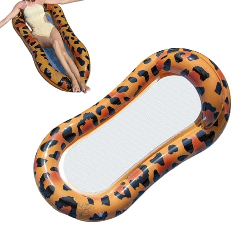 Flotador Tipo Tumbona para Piscina | Balsa Relajante de Verano para Exterior,Hamaca Inflable Tipo Tumbona para Piscina | para en la Playa, Jardín, Lago, Piscina, Río para Hombres, Mujeres, Amigos,