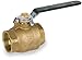 Smith-Cooper International 8170L Series Brass Ball Valve for Potable Water Service, Inline, Lever Handle, 3/4" NPT Female
