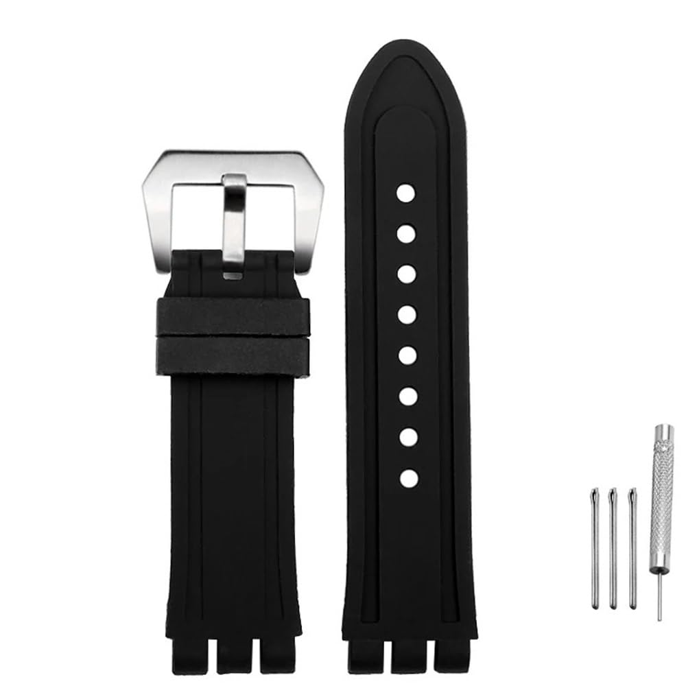 Sangle de montre en silicone imperméable YOS449 interface 23mm - 5