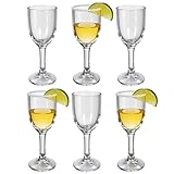 Valeways Juego de 6 vasos de chupito, 28.3 g, vasos de chupito, ideales para vino blanco y tinto, copas de vino transparentes, copas de degustación