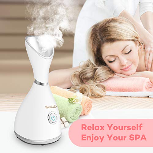 Portable Facial Steamer Nano Face Steamer Warm Mist Home Skin Spa Steamers For Sinuses Acne Pores Cleanse Blackhead Remover Kit Mask Brush #TOP4