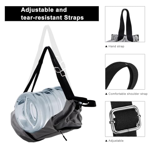 Image of Kamo Drawstring Backpack Bag - Sport Swimming Yoga Backpack with Shoe Compartment, Two Water Bottle Holder for Men Women Large String Backpack Athletic Sackpack for Travel