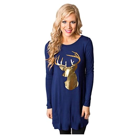 QIJIHE QQKY Julskjorta dam julklänning jul kläder pullover klänning pulli klänning långärmad klänning halvklänning