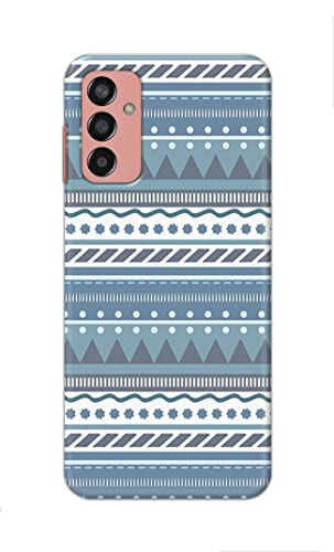 Image of Printed Hard Back Cover Case for Samsung Galaxy M13 4G Back Cover (Seamless Geometric Tribal Pattern) -1803