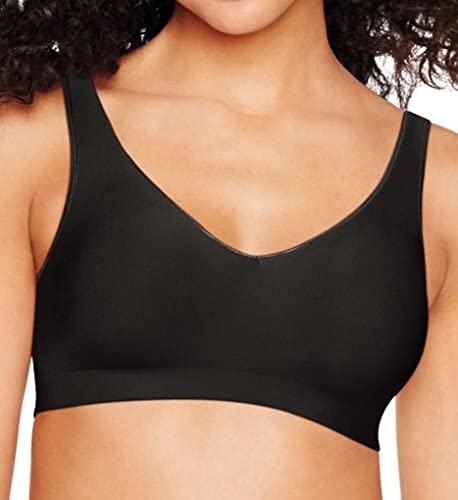 Hanes Women's Ultimate Smooth Inside and Out Unlined Wirefree, Black, X-Large
