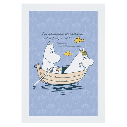 Póster de pared de Moomin de Snorkmaiden, el regalo ideal para amantes de la lectura