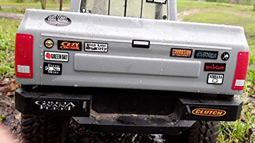 Bumper/Window Decals for RC Scale cralwer Accessory - 4 Styles to Choose from - for: Axial SCX10 II RC4WD Redcat Gen8 TRX4 Vanquish VS4-10 Stickers (Rock)