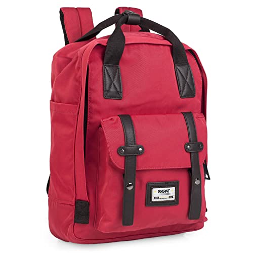 SKPAT   Mochila Hombre Casual   Mochilas Escolares Adolescentes Marca Mochilas Instituto   Mochilas Juveniles   Mochilas Colegio   Mochilas Hombre Casual   Mochila Instituto. 305536, Rojo
