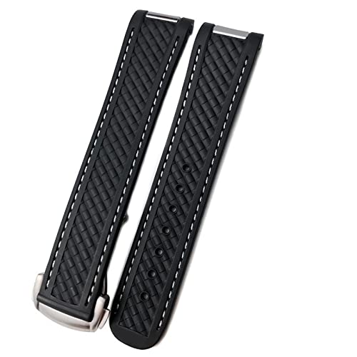 [BANDKIT] 20 ~[go[VRvohIKXgbvV[}X^[ 300 AT150 ANAey 8900 X`[obNvohuXbg(Black-White Line,20mm Gold Buckle)