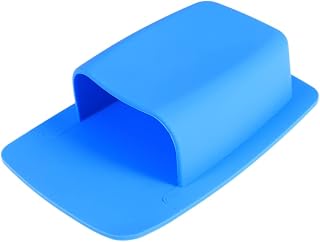 LIFKOME Soporte De Cepillo De Dientes De Silicona Montado La Pared Organizador De Baño Pequeño Almacenamiento De Artículos De Tocador y Soporte para Maquinilla De Afeitar Color Azul