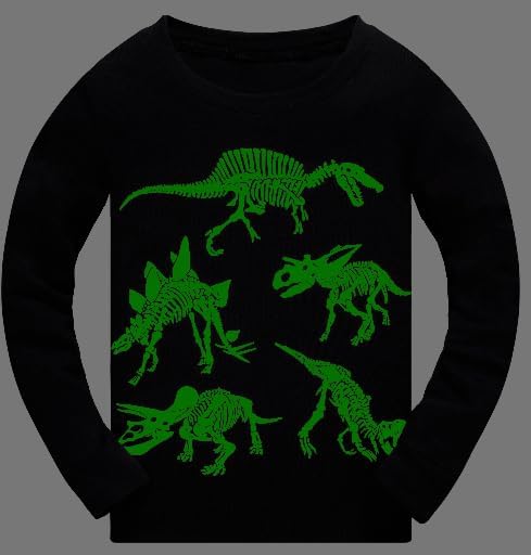 Akyzic Toddler Boys Planet Pajamas Dinosaur Cotton Kids Truck 2 Piece Train Kids Pjs Sleepwear Clothes Set 3-10T - Image 3