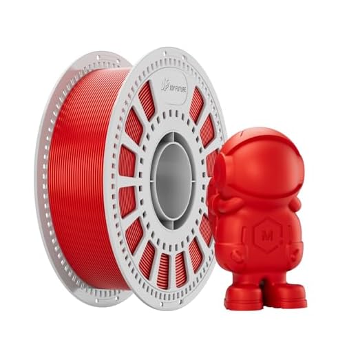 JOY FUTURE PLA+ 3D Printer Filament, PLA Plus Filament Neatly Wound 3D Printing Filament 1.75mm Dimensional Accuracy +/- 0.02 mm Fit Most FDM 3D Printers, 1Kg Spool (2.2lbs) (Red)