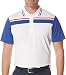 PGA TOUR Men's Golf Performance Short Sleeve Stacked Color Blocked Polo Shirt