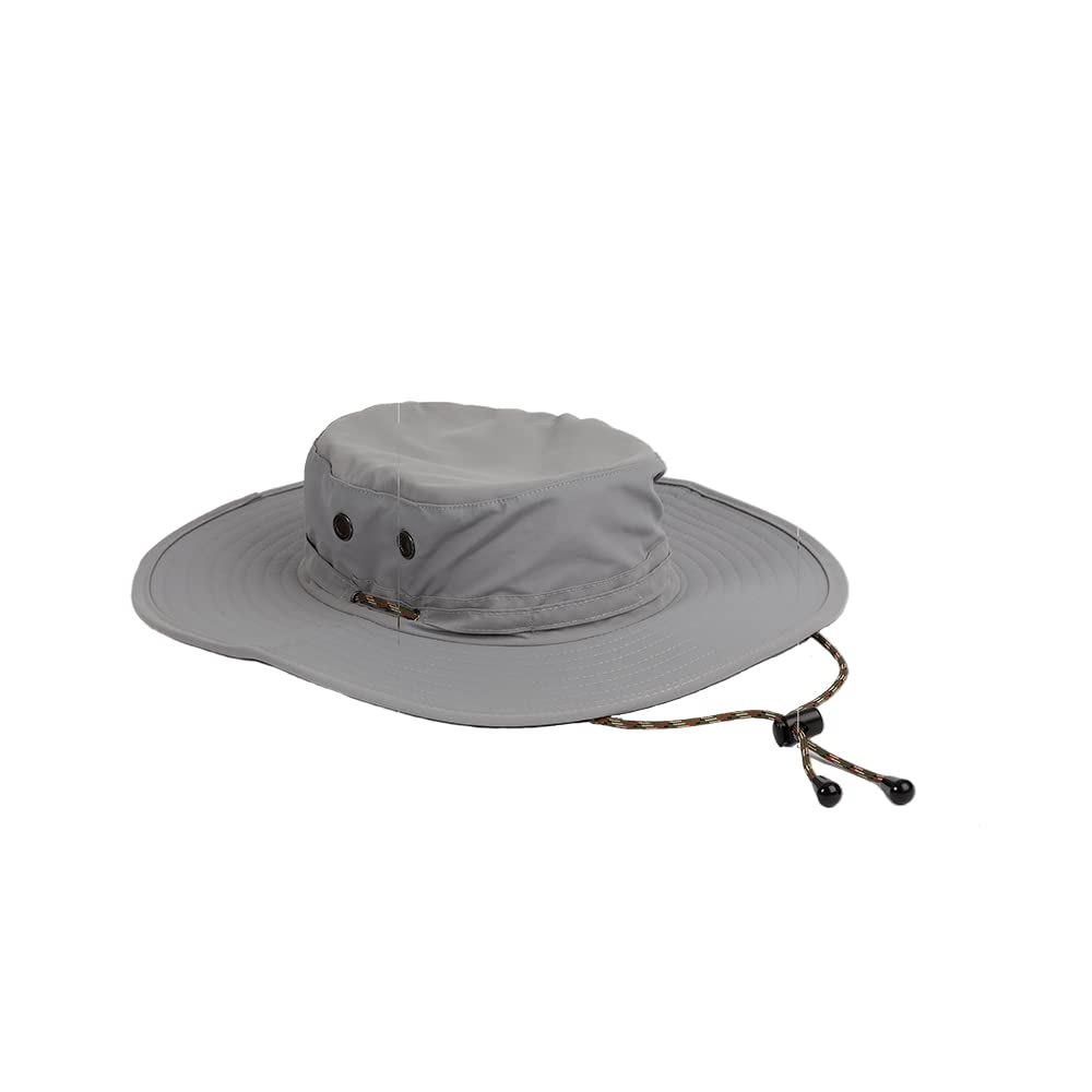 Bimini BayOUTFITTERS LTD Boca Grande Wide Brim Hat Featuring BloodGuard, Gray, One size