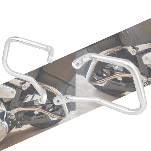 Sacoche arriere de moto haut de gamme chrome pour Harley Softail FLHCS 2018-2023