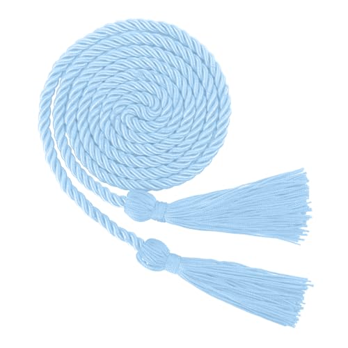 Graduation Cords, Sky Blue Graduation Honor Cords for Graduation 2026, Grad Cords with Tassels, 67" Long Graduation Ropes, Graduation Accessories for Students Graduation Decorations Party Ceremonies