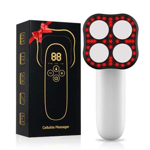 Bestauty Cellulite Massager, Upgraded Version 4 Massager Heads/3 Modes/10 Levels Cellulite Remover Massager, Wireless Handheld Body Sculpting Machine for Belly Leg Butt Waist Arm