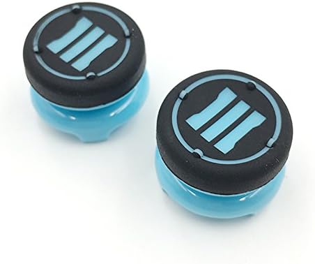 2 x Analog Thumbsticks Cap Thumb Stick Grips Joystick Cap High Extender Cover for PlayStation 4 for PS4 Xbox 360 PS3 Controller (Light Blue)