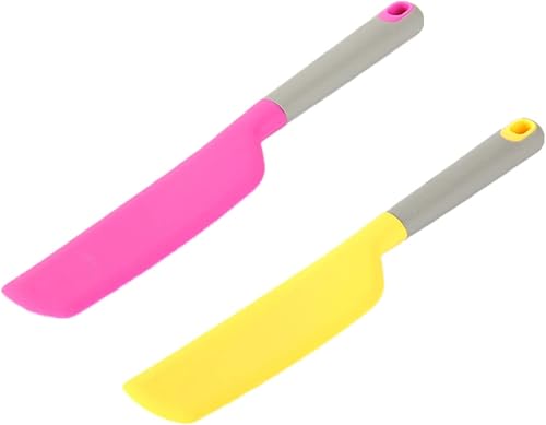 LXLUOO Juego de espátulas de silicona, utensilios de cocina para hornear, cocinar y mezclar, espátula de goma resistente al calor, antiadherente,