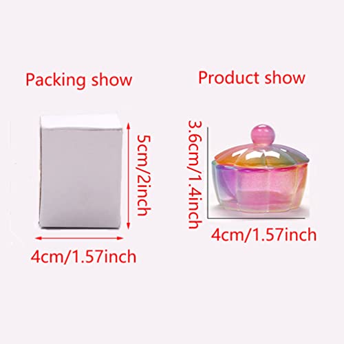 2 Piezas Vasos de Cristal para Líquidos de Manicura miniatura 6