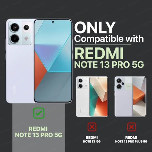 Image of COVERBLACK Soft Rubber Silicone Clear Back Cover for REDMI Note 13 Pro 5G - Transparent