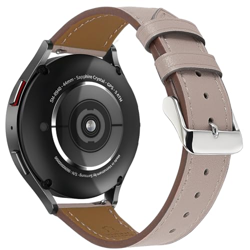 22mm Premium Italy Leather Watch Bands Compatible with Samsung Watch 3 45mm, Galaxy 46mm, Gear S3 Frontier, Quick Release Wear-resistant Leather Watch Straps Replacement Band for Women Men