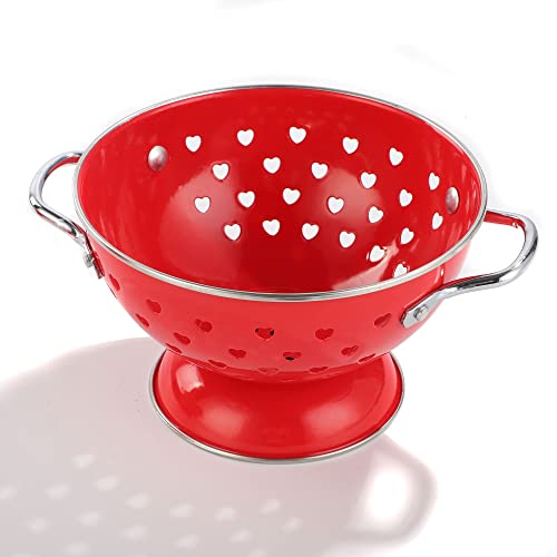Strainer With Stainless Steel Handle For Berry Fruit,Red #TOP11