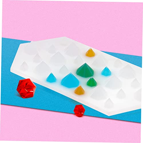 Molde de silicona para cubos de hielo diamante miniatura 7