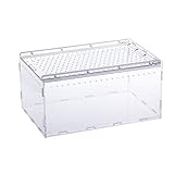  arthomer Caja de Reptiles Transparente Acrílico Tanques de cría de Reptiles Terrario para Rana Serpiente Lagarto - 15X20X30cm
