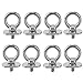 8 Packs Track Mount Tie Down Eyelets, M6 Bolt, 316 Stainless Steel, Hold Your Bungee Cord or Ropes Rowing Inflatable，Kayak Track Accessories(No Track Included)