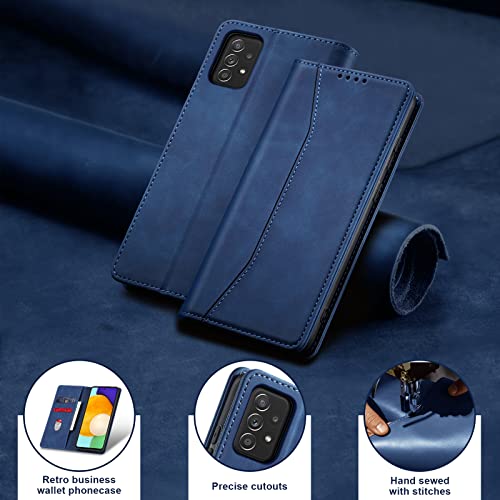 Image of Jasonyu Wallet Case for Samsung Galaxy A52 5G /4G /A52S 5G, Blue