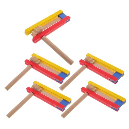 CHICAMPERA Sonajero Giratorio de Madera Trinquete Mexicano para Niños y Adultos, Tamaño Mediano, Generador de Ruido Tradicional, Adecuado para Eventos Deportivos, Fiestas y Educación