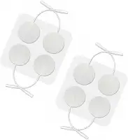 Eletrodos para Aparelho Eletroestimulador Massagem Fisioterapia tamanho 3cm Kit com 8 unidades encaixe 2mm