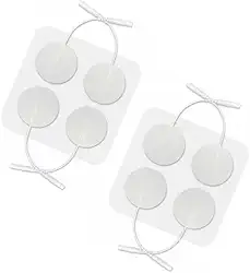 Eletrodos para Aparelho Eletroestimulador Massagem Fisioterapia tamanho 3cm Kit com 8 unidades encaixe 2mm