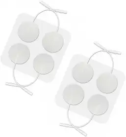 Eletrodos para Aparelho Eletroestimulador Massagem Fisioterapia tamanho 3cm Kit com 8 unidades encaixe 2mm