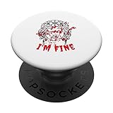 Photo Gallery i m fine sarcastic movie halloween humour zombie bloody popsockets popgrip intercambiabile Photo Gallery i m fine sarcastic movie halloween humour zombie bloody popsockets popgrip intercambiabile