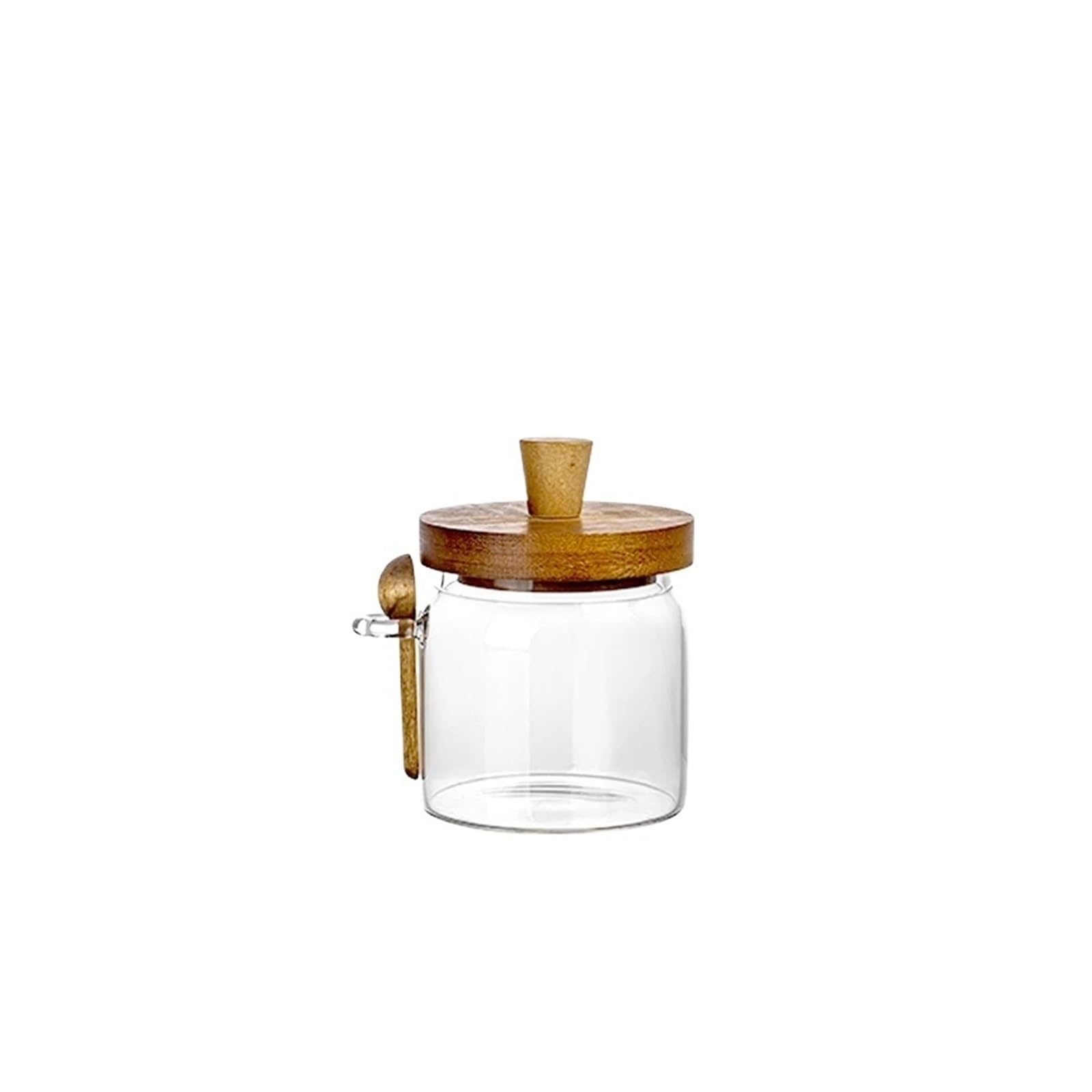 ASMJHQCLW Kitchen Storage Jar, Glass Jar Coffee Bean Storage with Airtight Seal and Lid for Spices Tea 400-750ml(400ml)