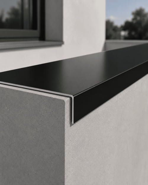 U-Profil Aluminium 40 mm Schenkel RAL 9005 Schwarz 1 mm – Alu nach Maß, 2000 mm, SCHENKEL: 40x160x40 mm