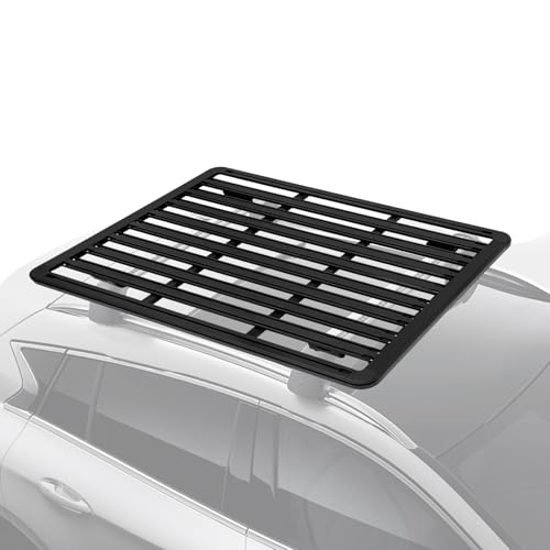 63" x 47.2" Roof Rack Platform, Aluminum Platforms Flat Roof Rack, Aluminum Platform Flat Roofs Racks Universal Cargo Carrier 440lbs Load, Heavy Duty Cargo Carrier, Fits for Most SUVs with Crossbar