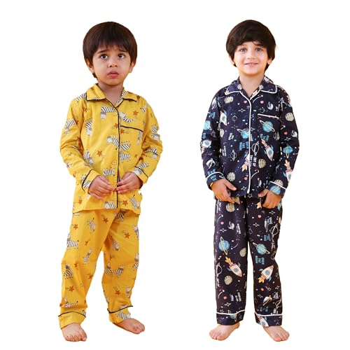 Image of Jam & Sugar Boys Cotton Printed Night Suit Set