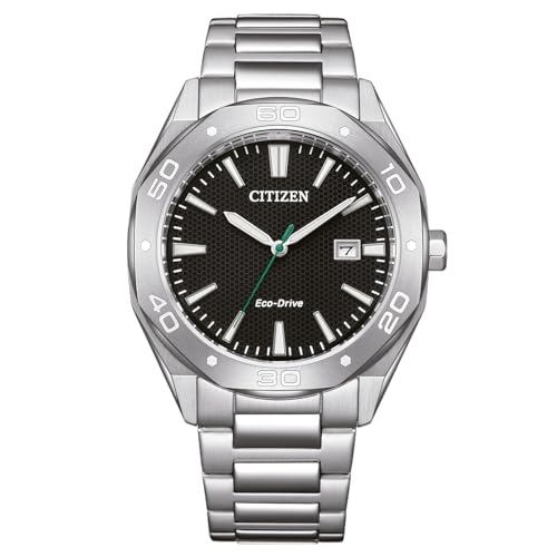 CITIZEN Herren Analog Eco-Drive Uhr mit Edelstahl Armband BM7631-52E