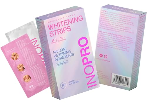 Inopro Teeth Whitening Strips 14 Treatments Kit - Sensitive Teeth Whitener, Peroxide Free thumb #7